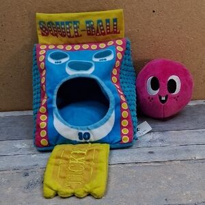 Bark Squee-Ball 2 Piece Set Dog Toy  Size M - L 20+  Pounds  NWT